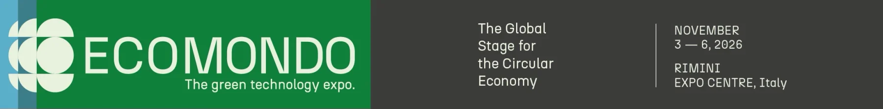 Ecomondo, The green technology expo: Rimini Expo Centre, 3-6 novembre 2026 (si apre in una nuova finestra)